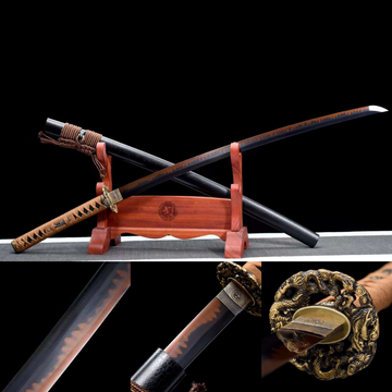 The Yuronin Handmade Katana Clay Tempered T10 Steel